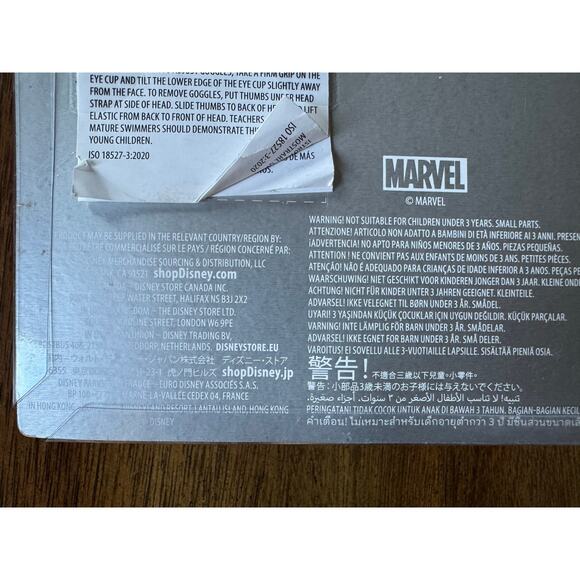 NEW Marvel Spider-Man Kids Swim Goggles Red Blue Youth Adjustable - Picture 3 of 6